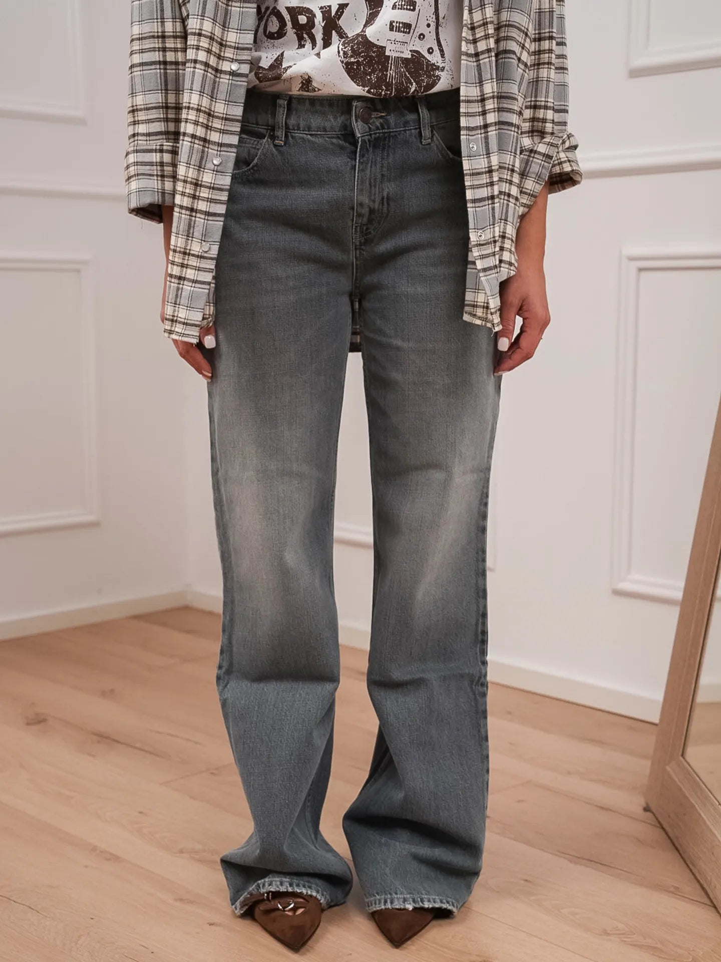 Jeans Jodie denim grigio thè - Vicolo