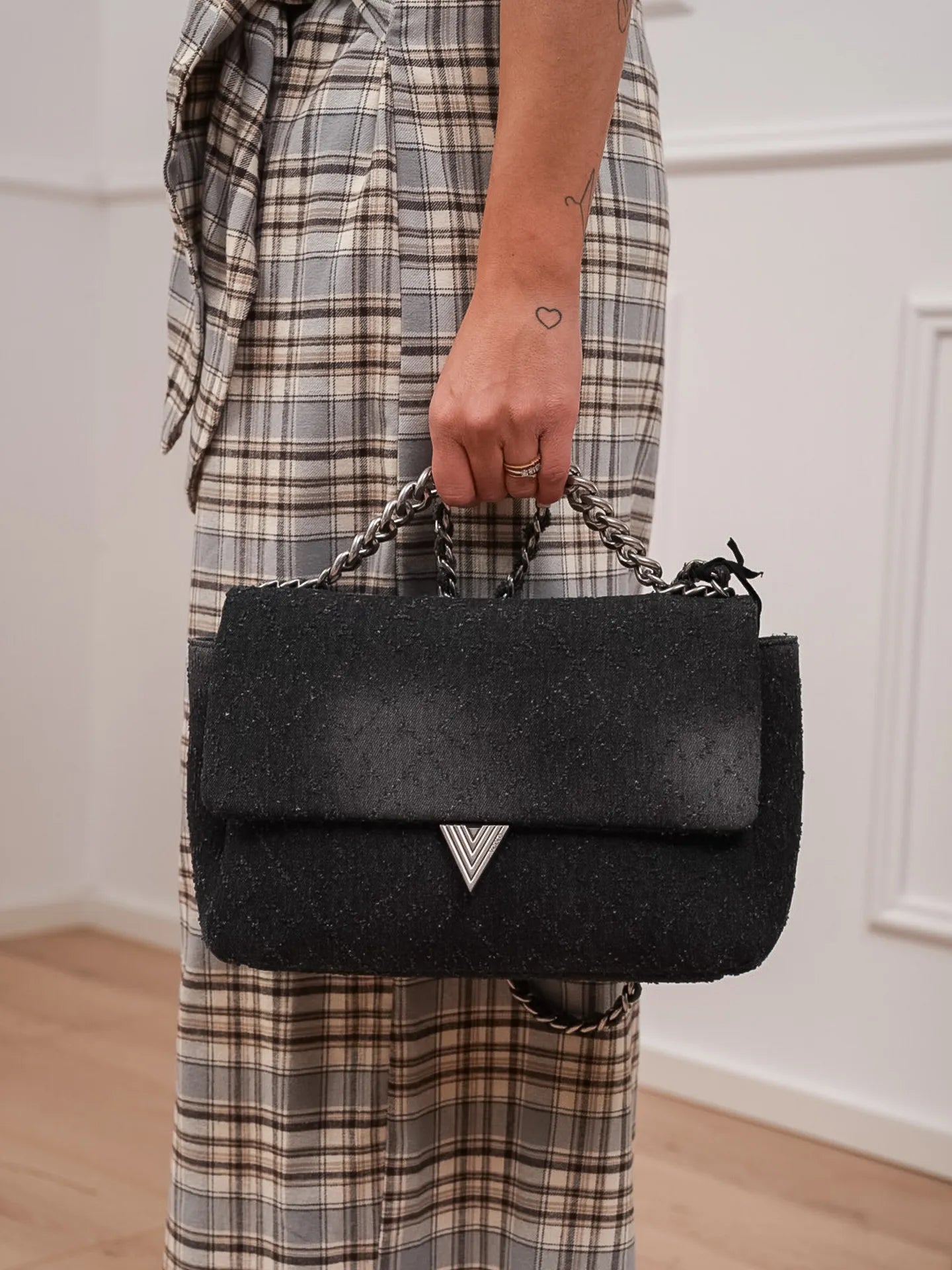 Borsa Dama denim nero - Vicolo