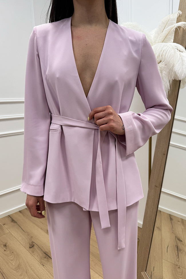 Giacca glicine con fiocco in cady - Dixie