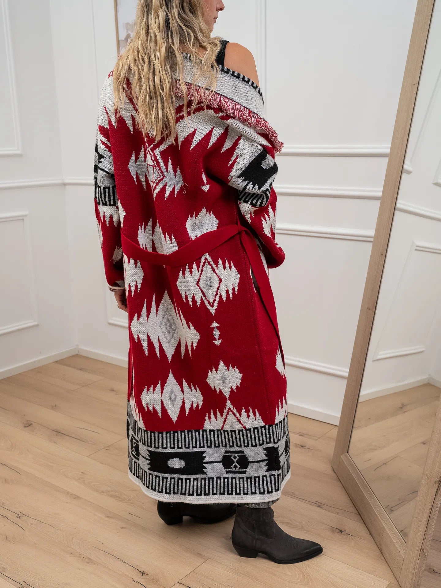 Cardigan lungo alanui rosso - Vicolo