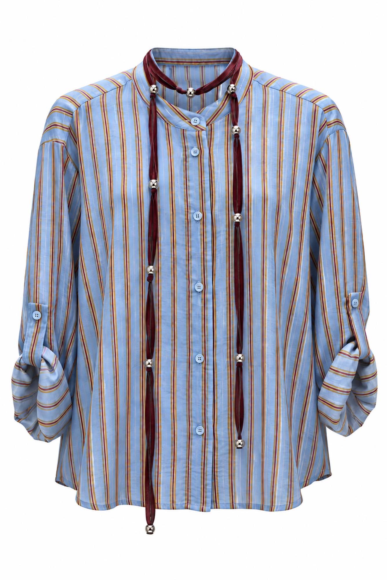 Camicia A Righe con Collana - HaveOne