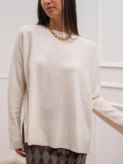 Maglia over panna 100% lana - Tensione In