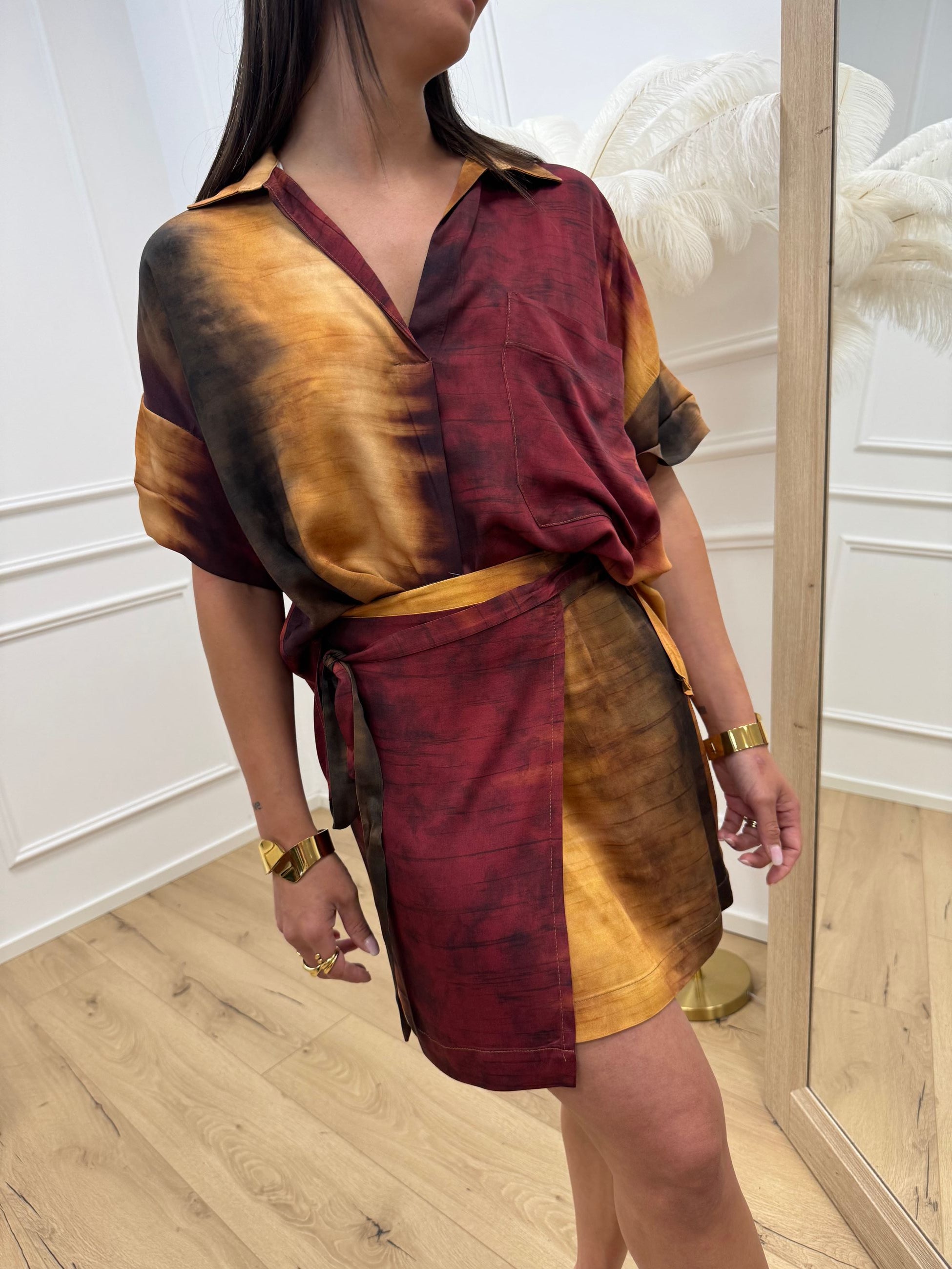 Set coordinato Africa in viscosa - Vicolo