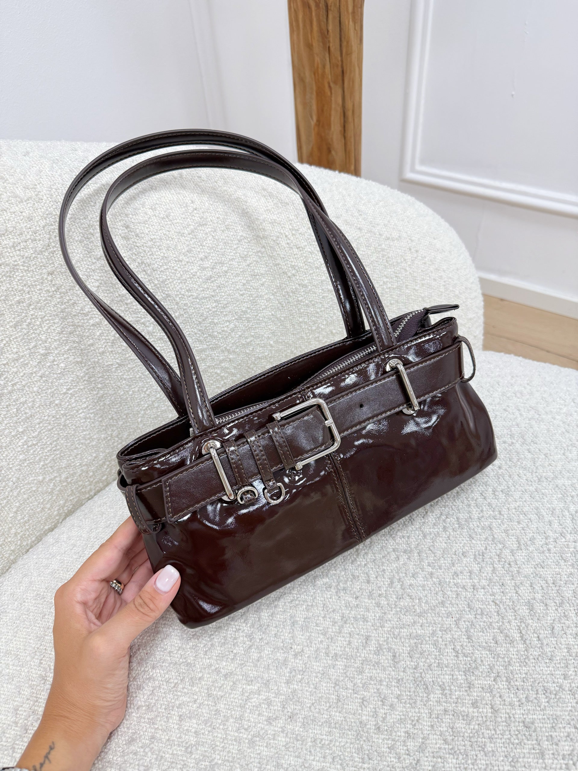 Borsa Glossy vinaccia - Calibro Shop