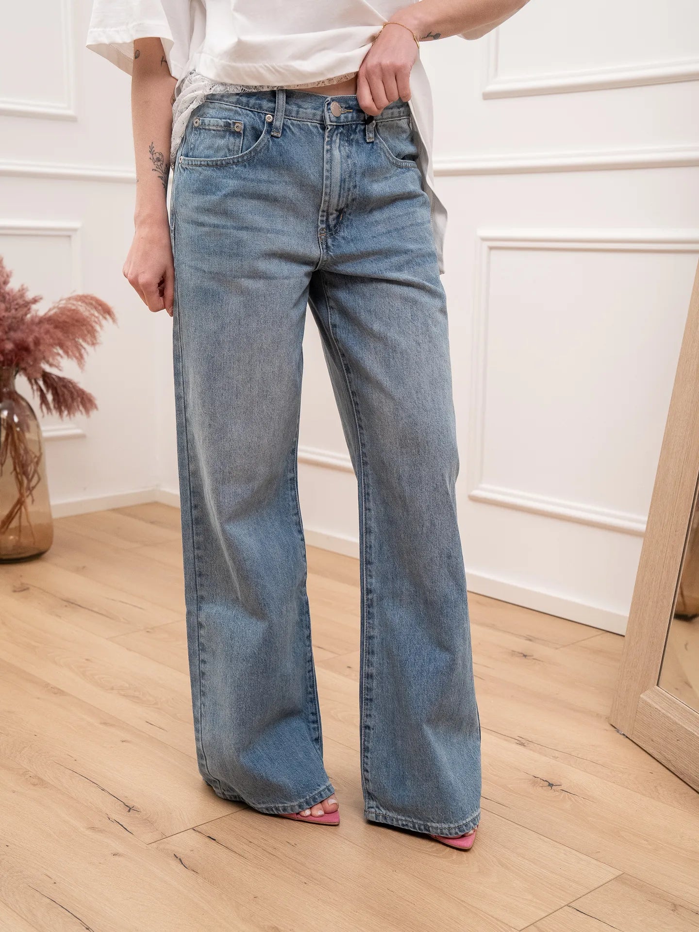Jeans in denim straight fit - Glamorous