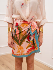 Gonna pareo mini Pappagallo multicolor - HaveOne