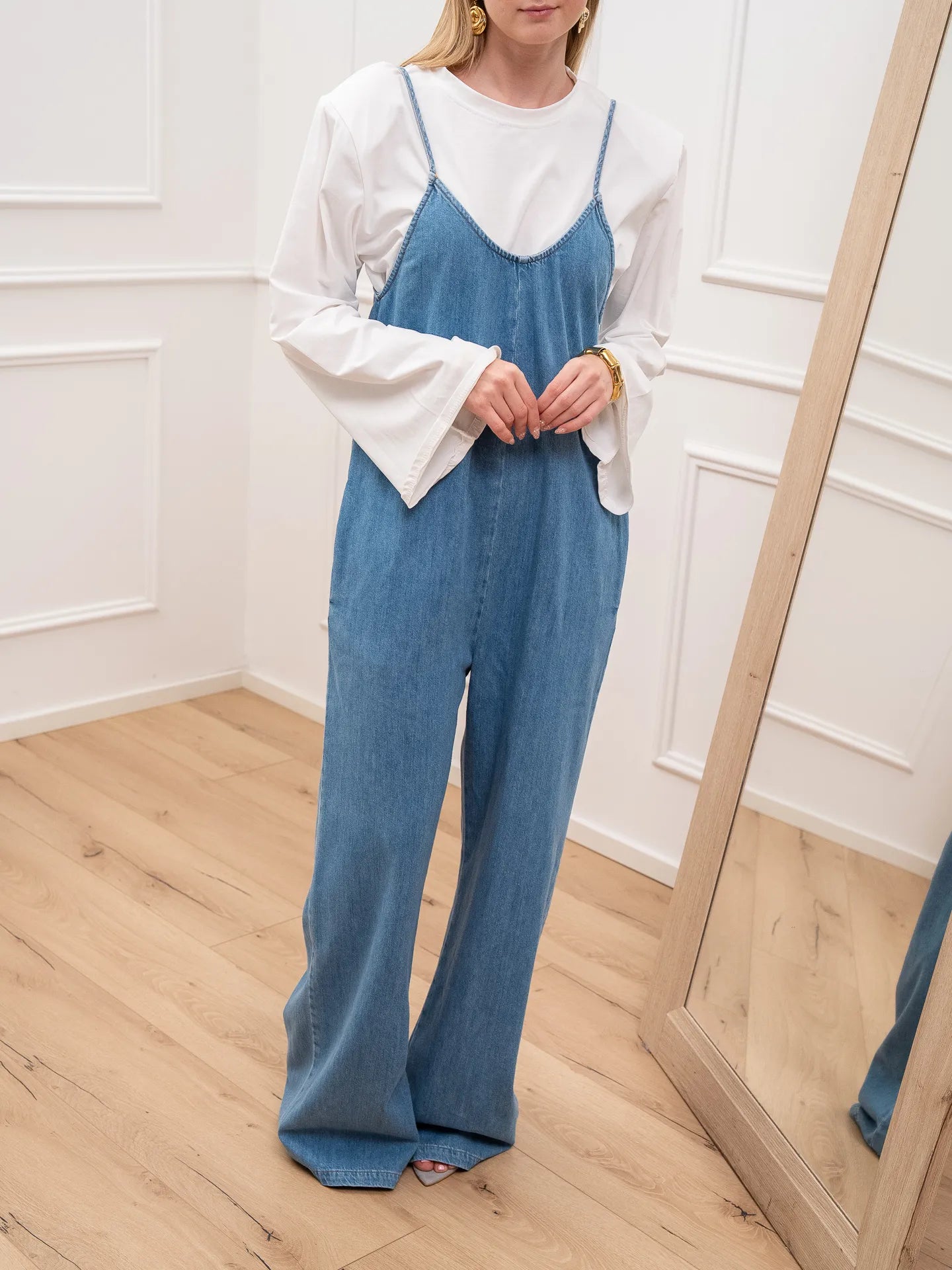 Tuta Elise in denim baggy fit - Vicolo