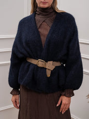 Cardigan sciallato misto alpaca - Philia Loft