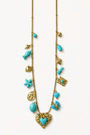 Collana Charms Mix turchese - Calibro Shop