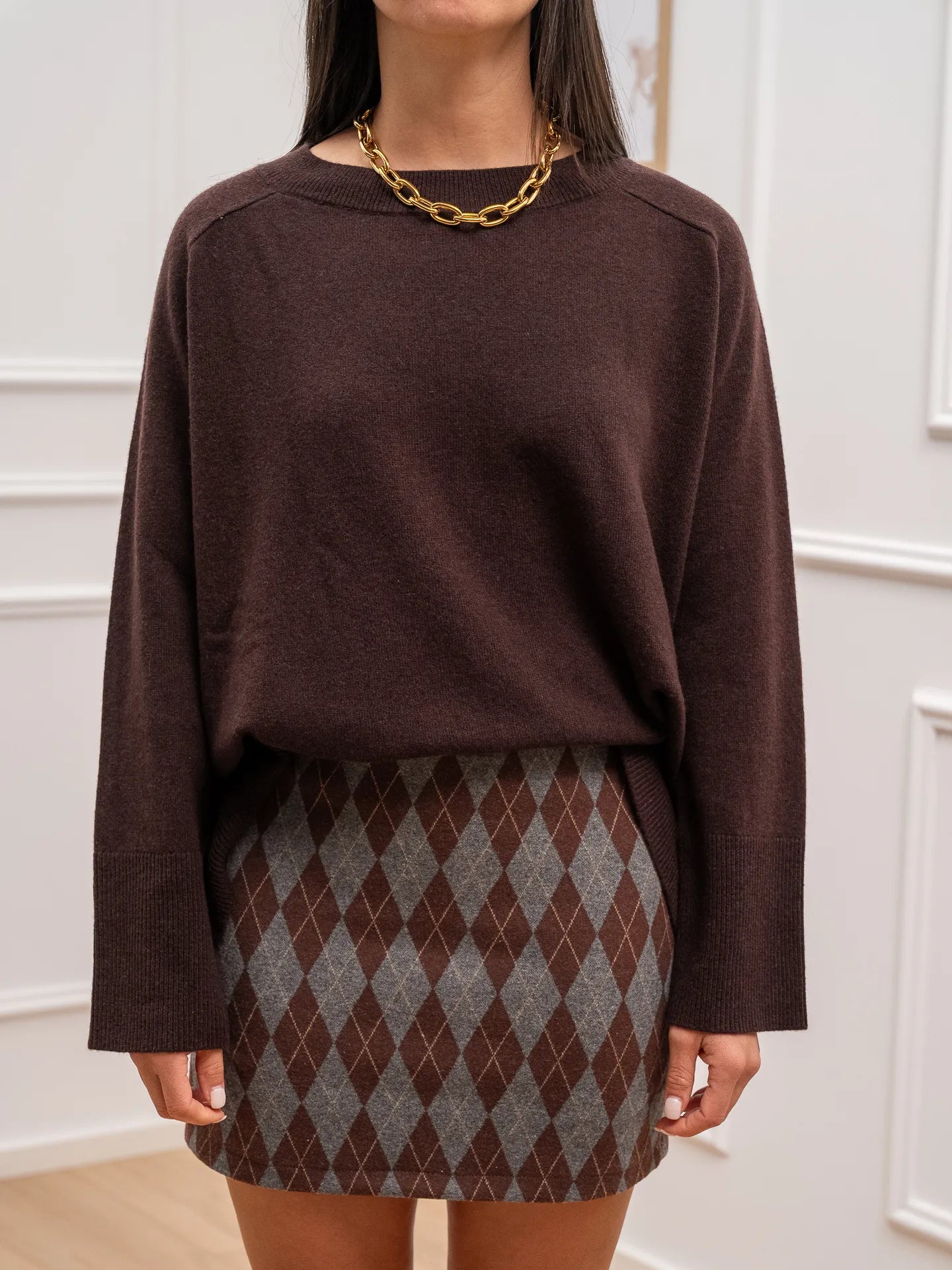 Maglia over moro 100% lana - Tensione In