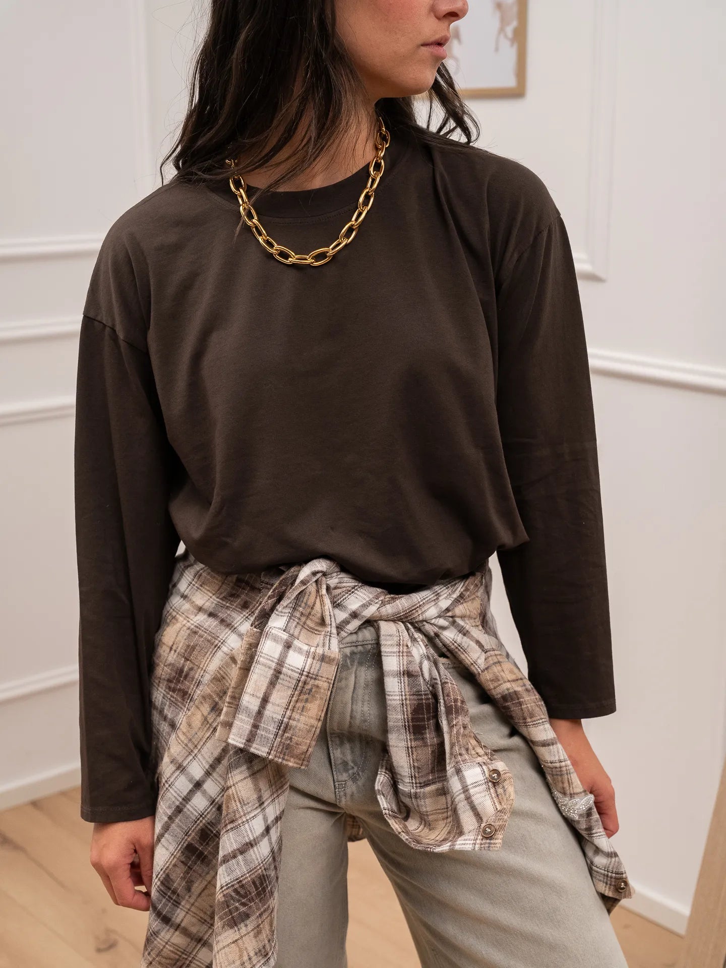 Maglia basic moro a manica lunga - HaveOne