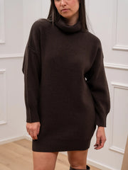 Vestito mini dolcevita moro - Vicolo