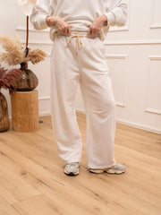 Pantaloni joggers panna con coulisse - Tensione In