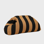 Borsa Pouch Stripe Nero e Corda - Calibro Shop