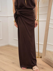 Gonna pareo cioccolato lunga - HaveOne