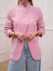 Giacca Mirage gessata rosa - Crispy
