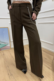 Pantaloni moro con catenella argento - HaveOne