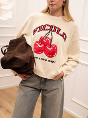 Maglia burro logo cherry - Vicolo