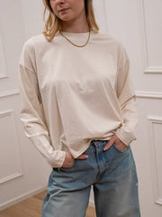 T shirt burro girocollo a manica lunga - HaveOne