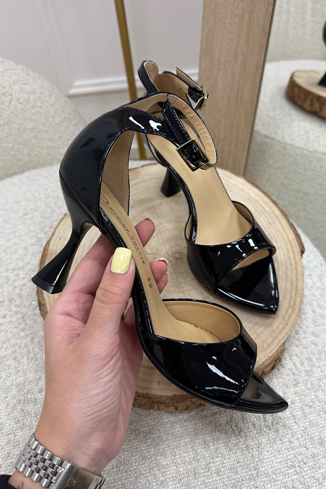 Sandali Selene vernice nero - Divine Follie