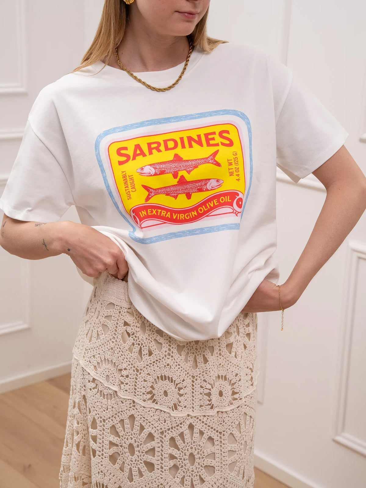 T shirt print Sardines - Calibro Shop