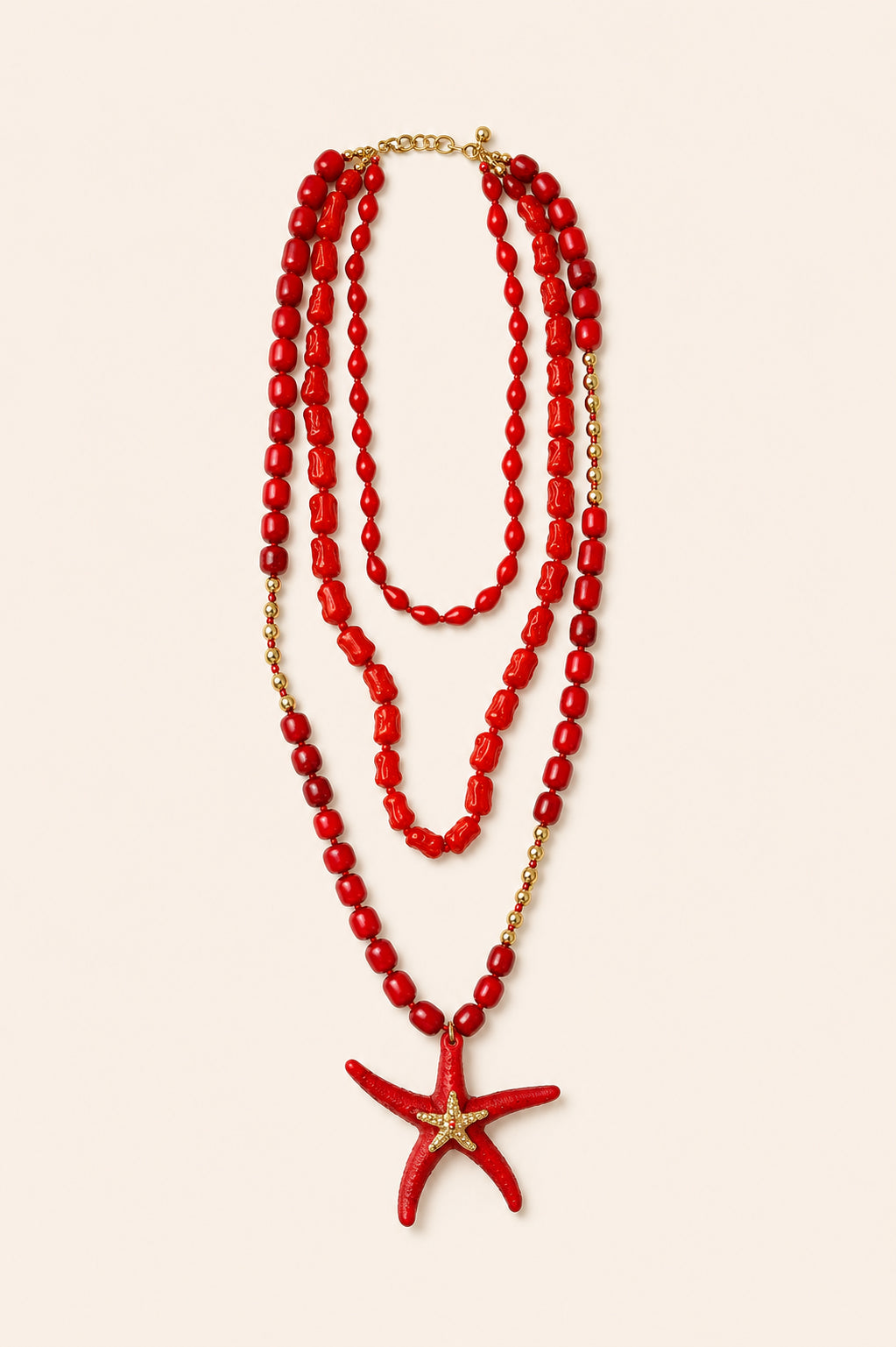 Collana maxi Stella Marina rossa - Calibro Shop