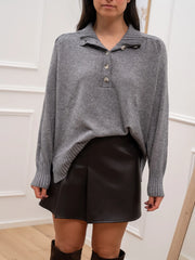 Maglia dolcevita serafino grigio - HaveOne