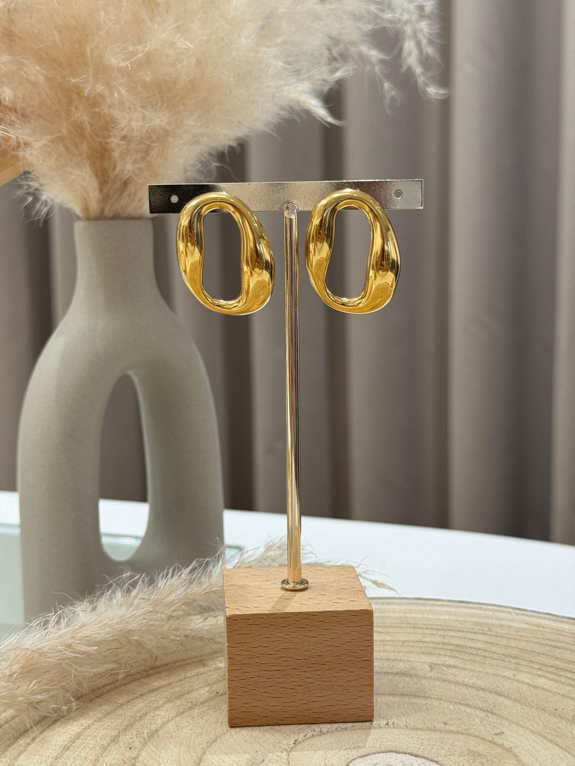Orecchini Curve oro - Calibro Shop