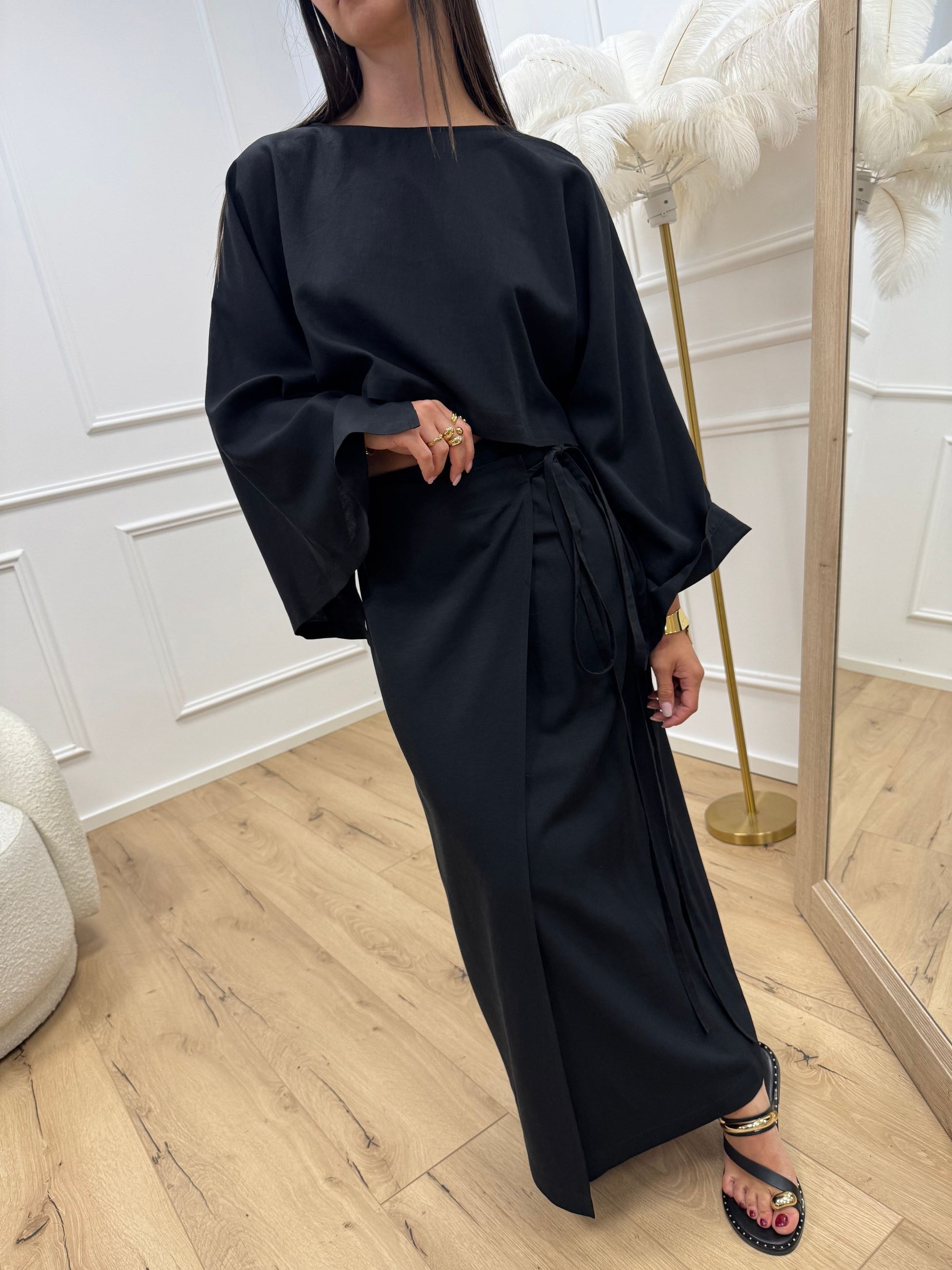 Set coordinato Eivissa nero - Vicolo