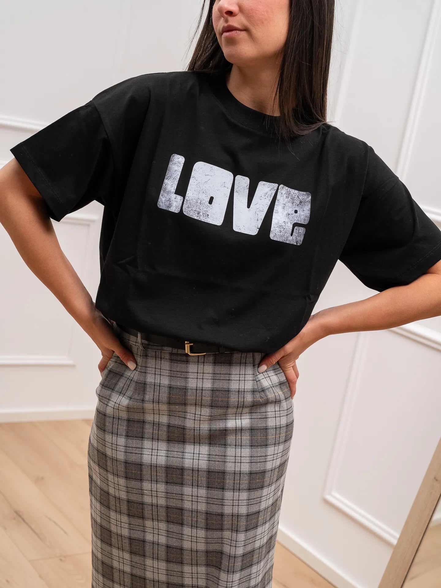 T shirt nera Lover over fit - Vicolo