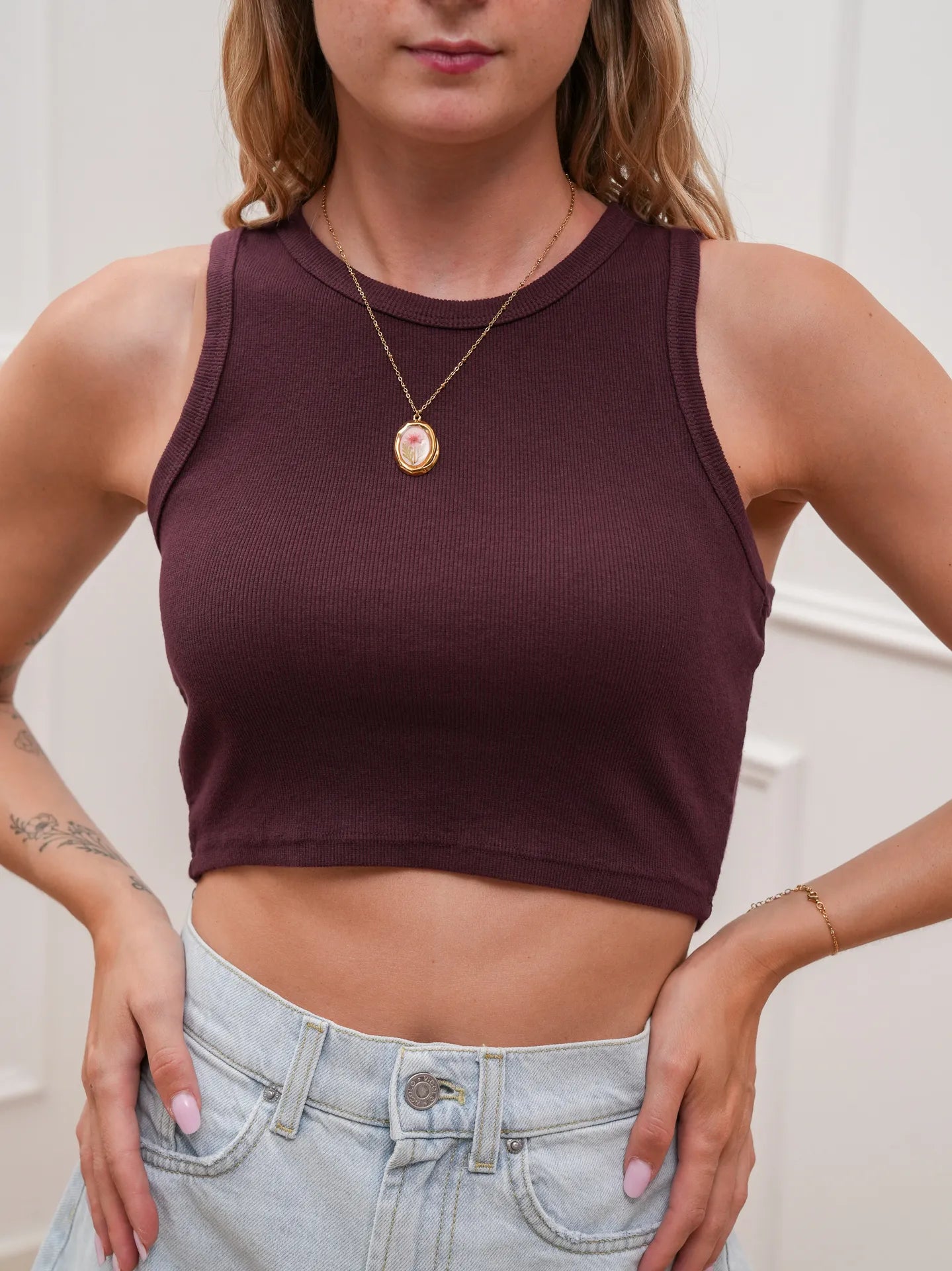 Canotta vogatore fico fit crop - HaveOne