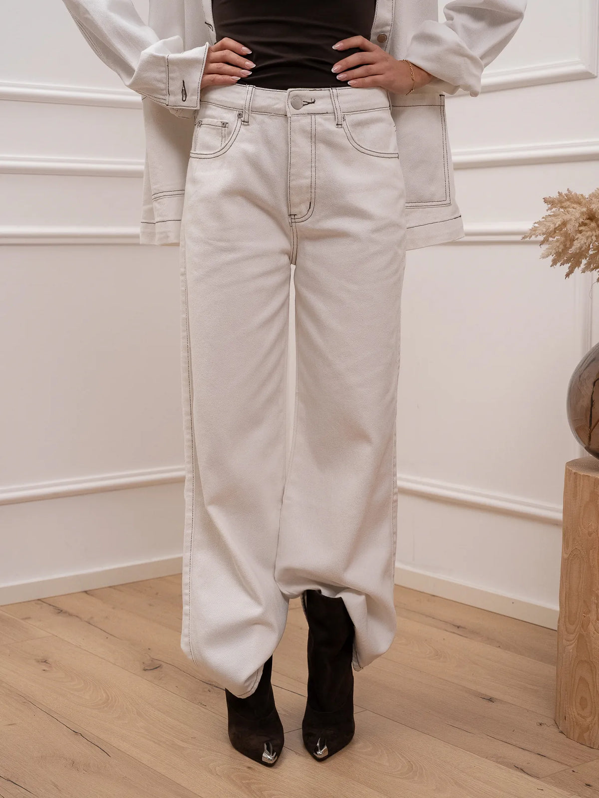Jeans Jordan con cuciture moro - Glamorous