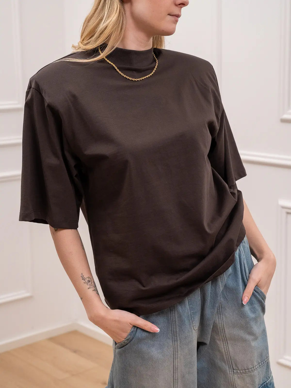 Tshirt moro maxi spalla imbottita - Vicolo