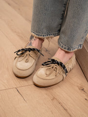 Mocassino scamosciato corda con frange - Ovyè