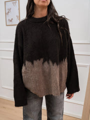 Maglione bicolor moro e tortora - SoAllure