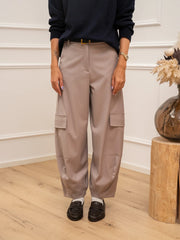 Pantaloni “Elica” cargo balloon mastice con maxi tasche - Kontatto