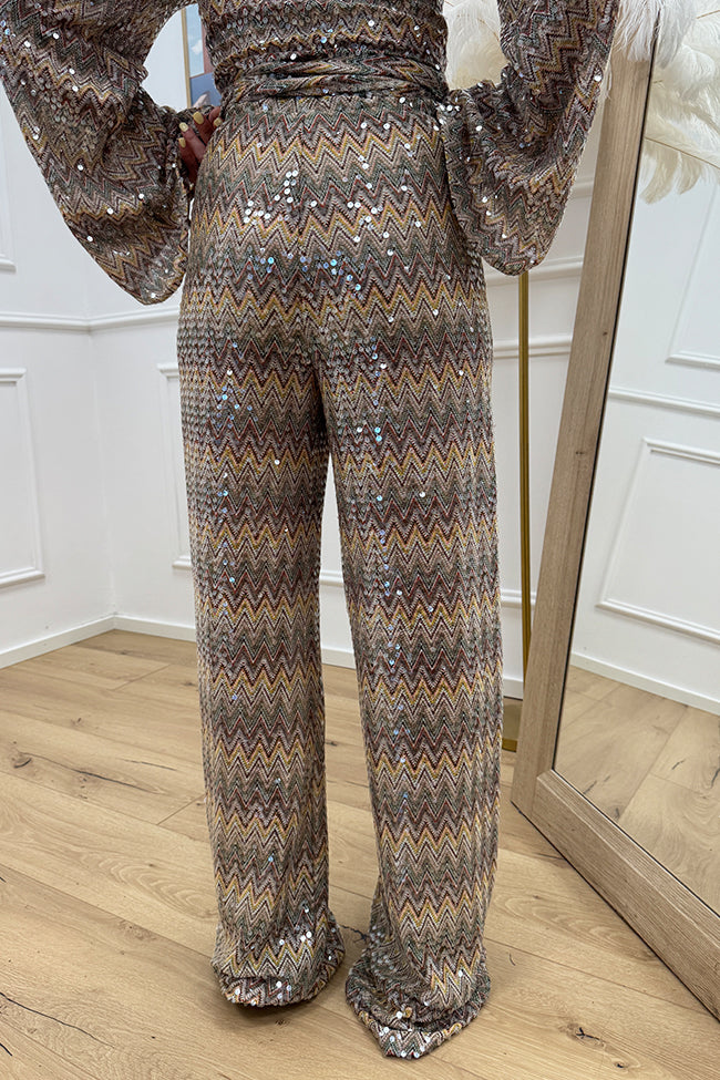 Pantaloni Missoni multicolor con paillettes - Vicolo