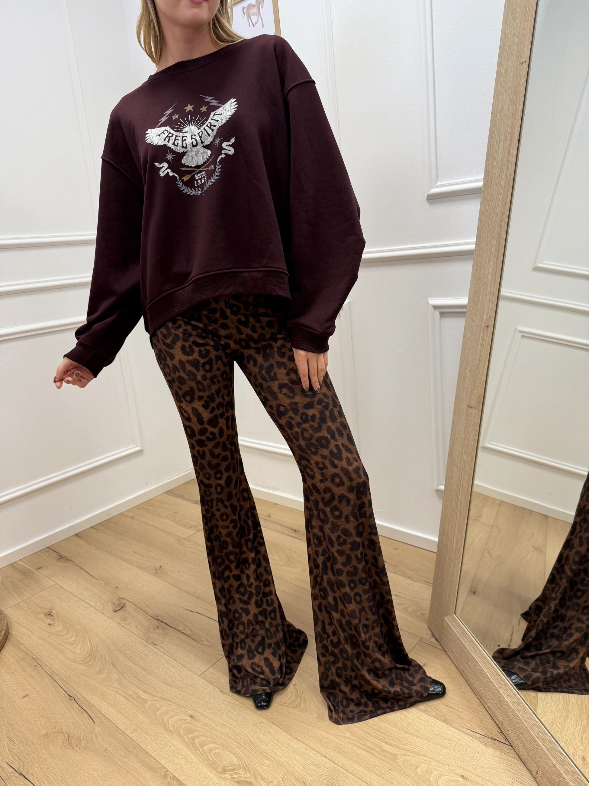 Felpa bordeaux Free Spirit - Vicolo