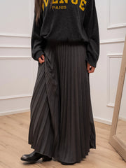 Gonna Penelope plisset grigia - Vicolo