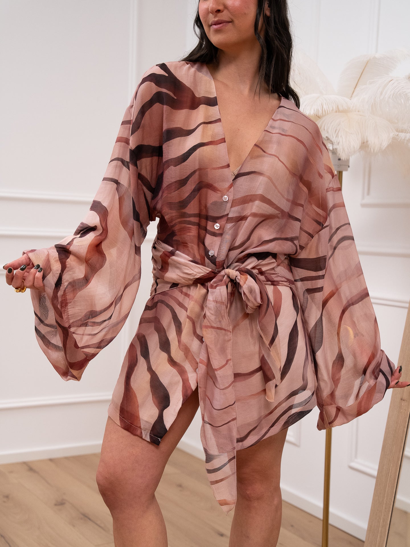 Vestito chemisier Safari con fusciacca - HaveOne