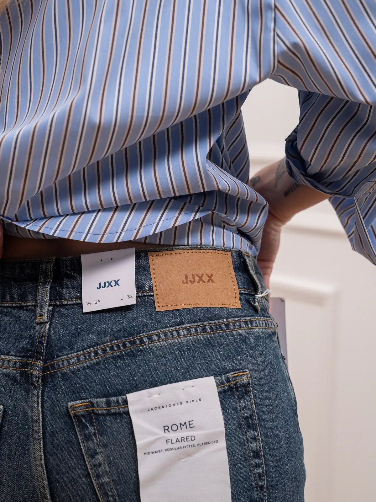 Jeans Rome flared blu denim - JJXX
