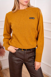 Maglia Allure misto lana con patch logo - SoAllure