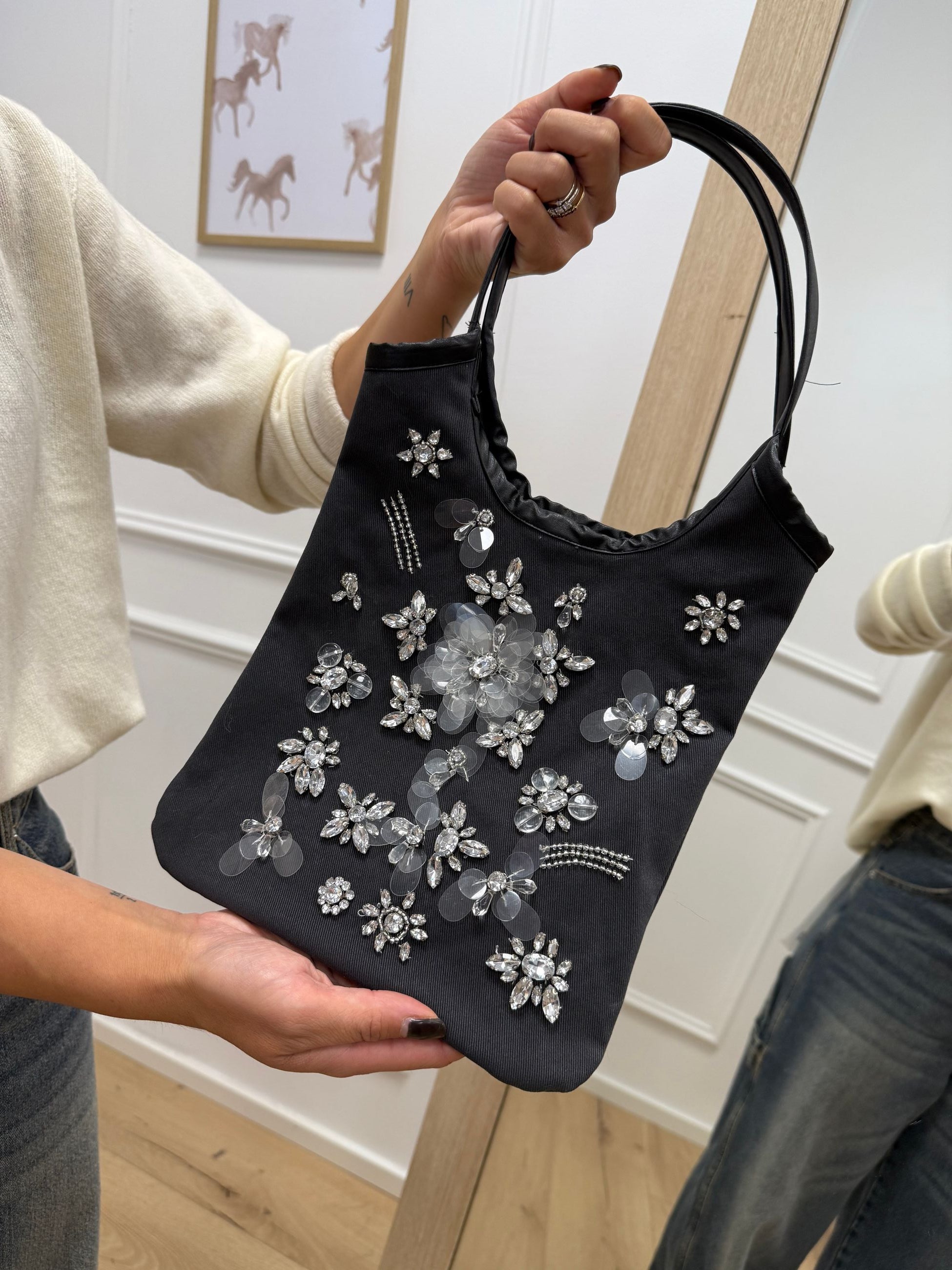 Borsa boho piombo con ricami gioiello - HaveOne