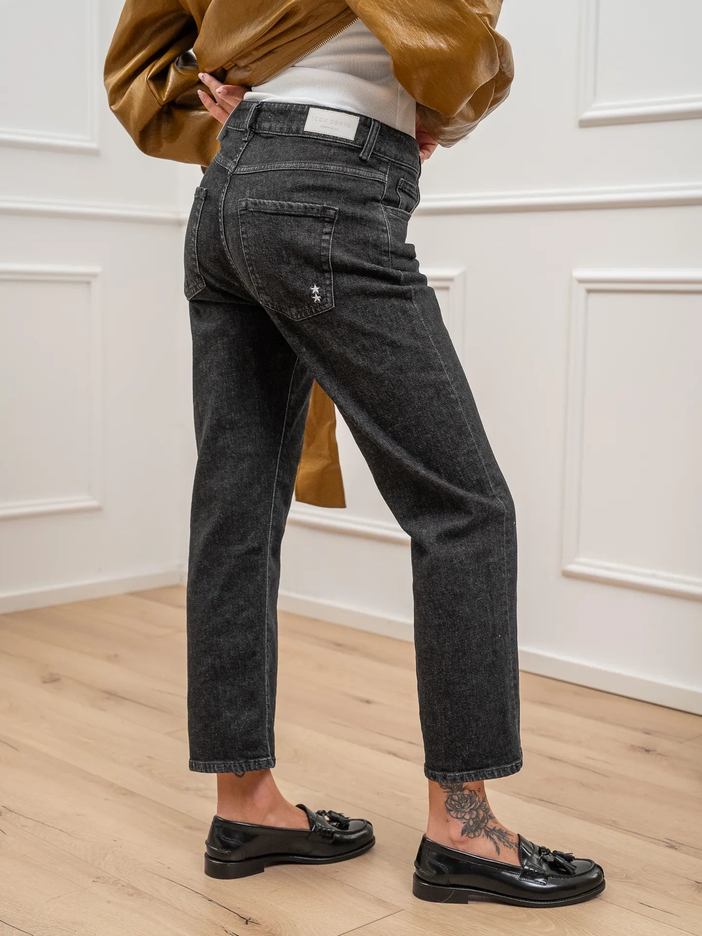 Jeans Mimi nero slavato - Icon Denim