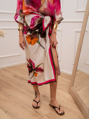 Gonna pareo lunga Orchidea fucsia - HaveOne