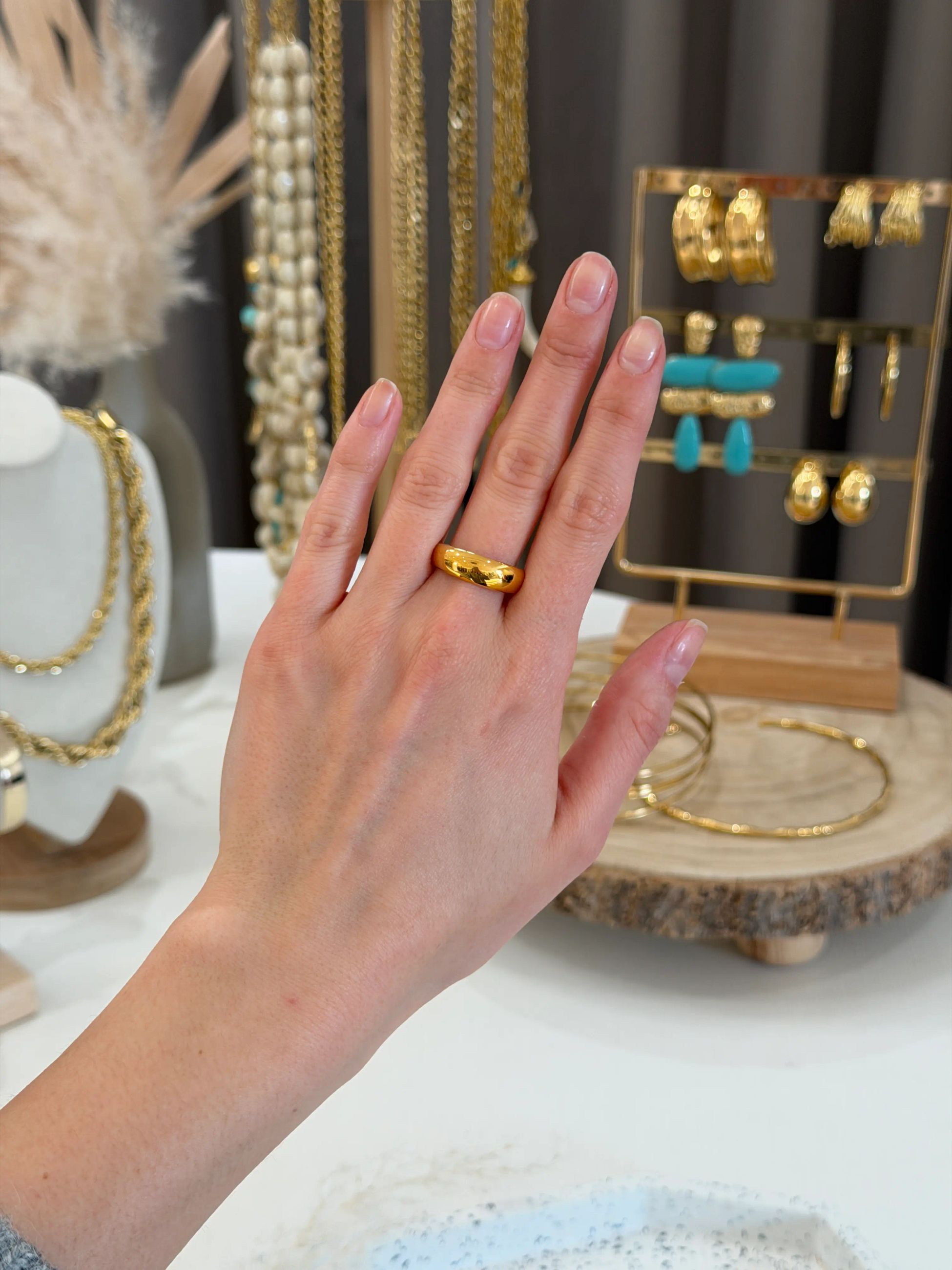 Anello curve oro - Calibro Shop