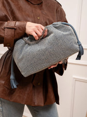 Borsa Tassel in denim - Vicolo