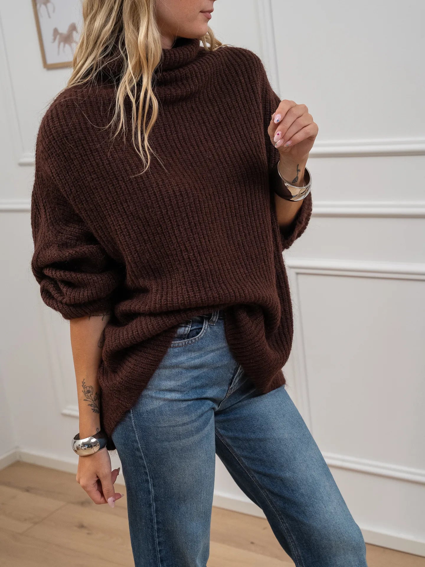 Dolcevita over mogano punto pannocchia - Kontatto