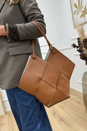 Borsa intrecciata Emily cuoio in pelle - Calibro Shop