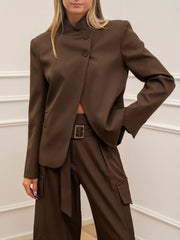 Giacca Lily moro con doppio bottone - HaveOne
